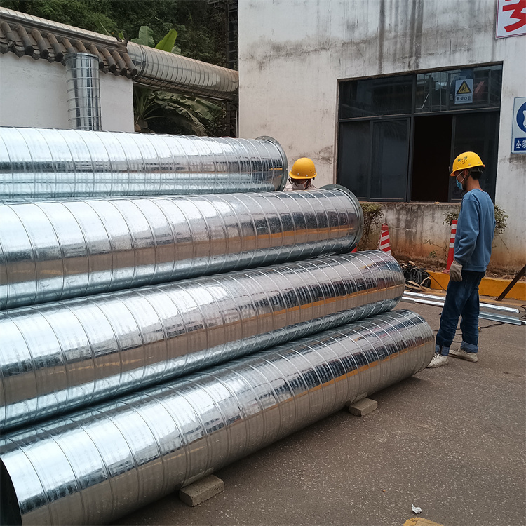 環保通風管道加工製作 鍍鋅白鐵皮風管安裝（zhuāng）工（gōng）程 車間廢氣處理管道安裝
